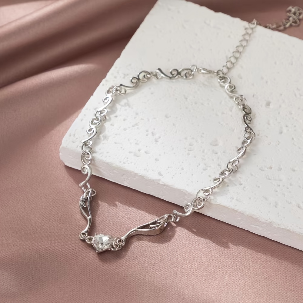 Women's Wing Necklace Heart Pendant